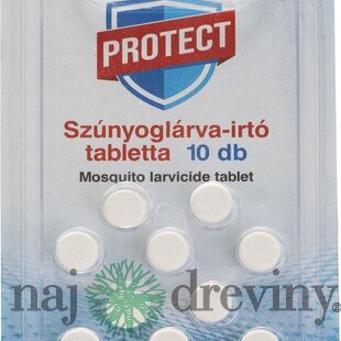 Tablety proti komárom PROTECT, larvicídne, 10 tabliet