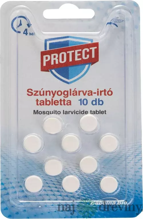 Tablety proti komárom PROTECT, larvicídne, 10 tabliet