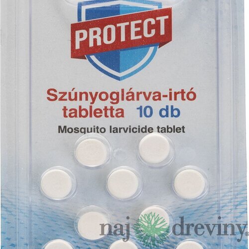 Tablety proti komárom PROTECT, larvicídne, 10 tabliet
