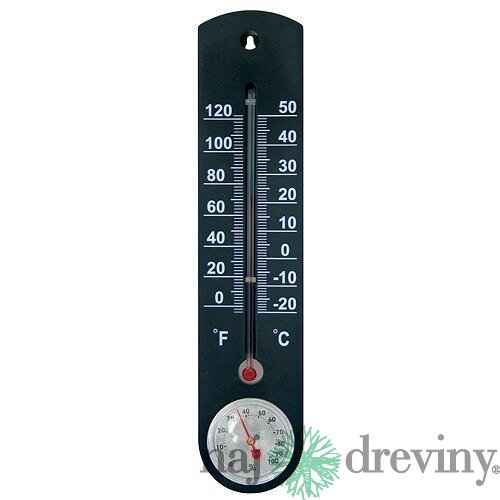 Teplomer Strend Pro TMS-055 BlackBar, 250x55x12 mm, plast s vlhkomerom