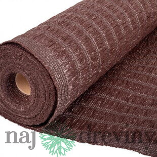 Tkanina tieniaca BrownDecor W101, 1,5x10 m, UV, 230 g/m2, 95% hnedá