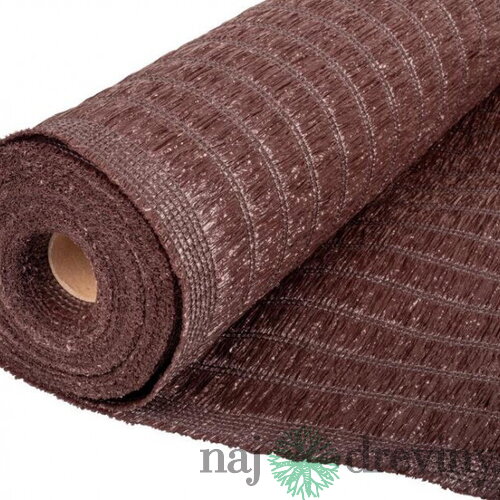 Tkanina tieniaca BrownDecor W101, 1,5x10 m, UV, 230 g/m2, 95% hnedá