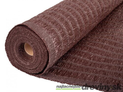 Tkanina tieniaca BrownDecor W101, 1,5x10 m, UV, 230 g/m2, 95% hnedá