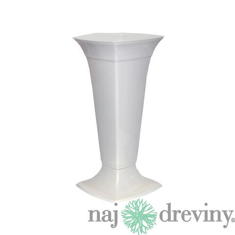 Váza 16x37cm biela zapichovacia plastová Prosperplast