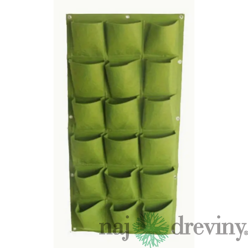 Vertikálna záhrada s 18 vreckami