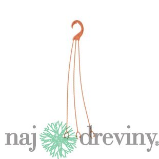 Vešiak ICS TULIPANO 50 cm, držiak bez kvetináča