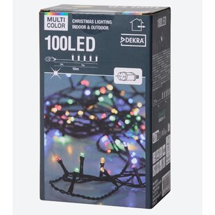 Viacfarebné vianočné osvetlenie (100 LED, 7m)