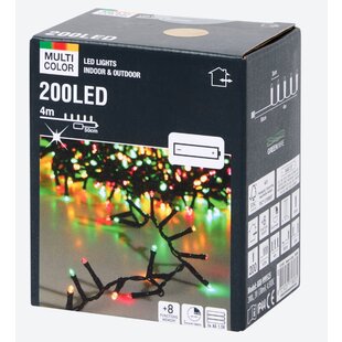 Viacfarebné vianočné osvetlenie (200 LED, 4m)