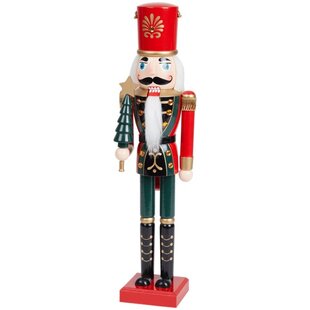 Vianočná drevená figúrka Luskáčik, 50 cm