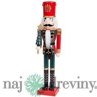 Vianočná drevená figúrka Luskáčik, 50 cm