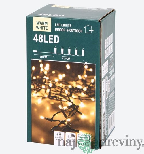 Vianočné osvetlenie (48 LED, 3,5m)