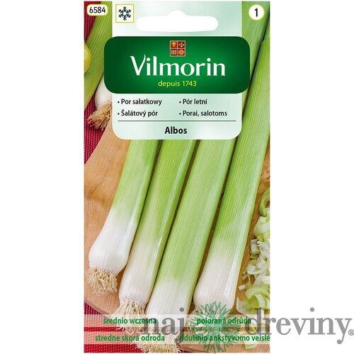 Vilmorin CLASSIC Pór letný ALBOS - stredne skorý 0,5 g