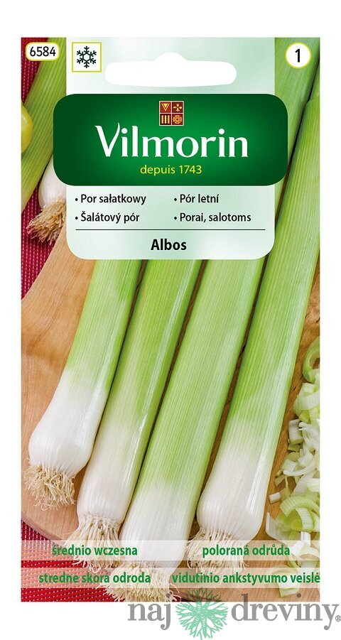 Vilmorin CLASSIC Pór letný ALBOS - stredne skorý 0,5 g