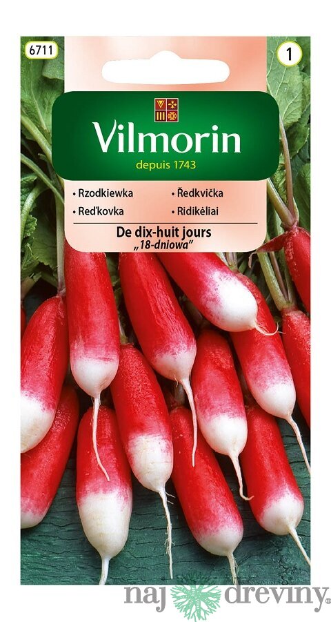 Vilmorin CLASSIC Reďkovka DE DIX-HUIT JOURS “18-dňová“ - skorá 10 g