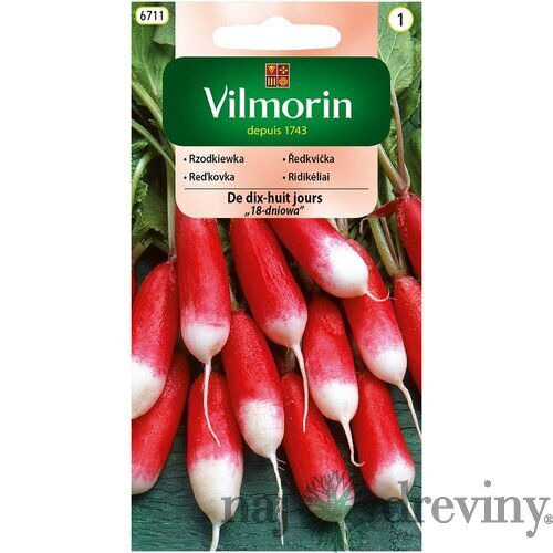 Vilmorin CLASSIC Reďkovka DE DIX-HUIT JOURS “18-dňová“ - skorá 10 g