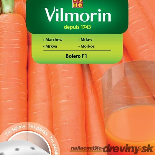 Vilmorin Mrkva na výsevnom pásiku Bolero 7 m