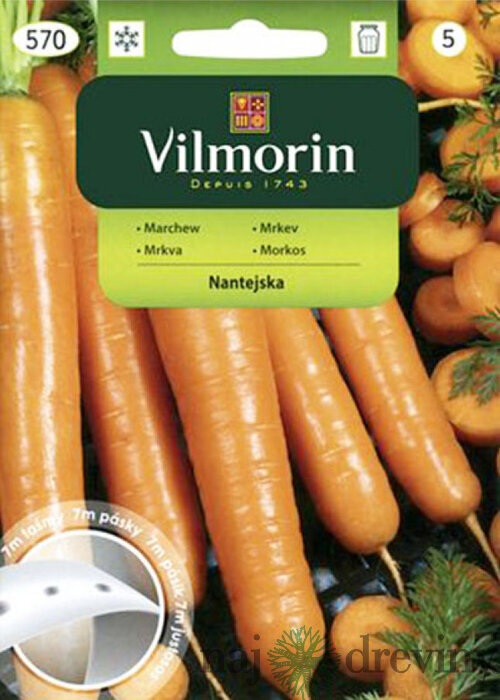 Vilmorin Mrkva na výsevnom pásiku Nantes 2, 7 m