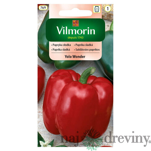 Vilmorin Paprika sladká ‘Yolo Wonder‘ 0,5g