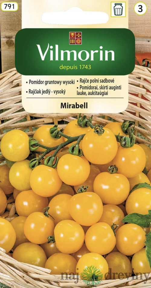 Vilmorin Paradajka Mirabell ŽLTÁ -CHERRY 0.5g