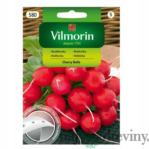 Vilmorin Reďkovka Cherry Belle na výsevnom pásiku 7 m