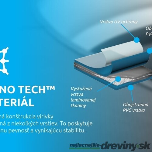 Vírivka MSpa® Oslo, LED, 6 osôb, 850 lit., 160x65 cm, masážne trysky
