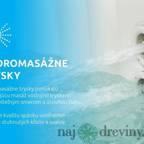 Vírivka MSpa® Oslo, LED, 6 osôb, 850 lit., 160x65 cm, masážne trysky