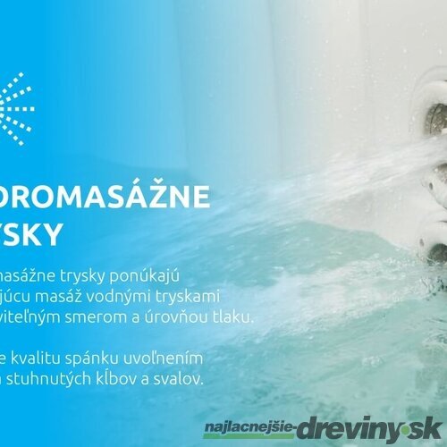 Vírivka MSpa® Oslo, LED, 6 osôb, 850 lit., 160x65 cm, masážne trysky