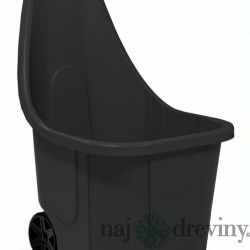 Vozík Blumax CADDY, 60 lit., 50x60x84 cm, čierny, na záhradný odpad