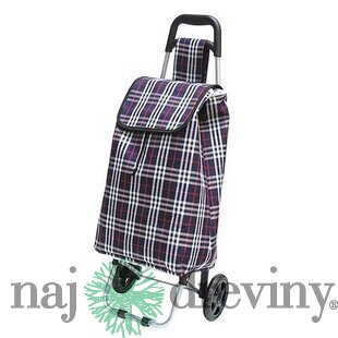 Vozík Gabor, PE/PVC, EVA, 25 kg, 35x30x94 cm, nákupný