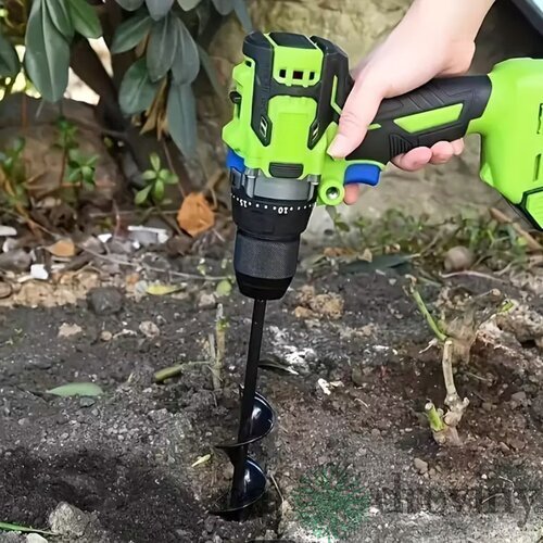 Vrták do zeme - 3/8“ šesťhranná okrúhla stopka