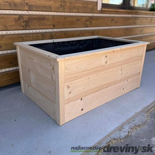 Vyvýšený drevený záhon 1,2x0,8x0,4 m