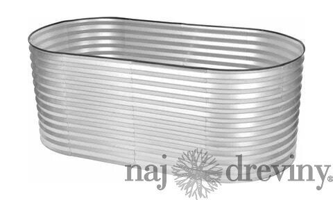 Záhon Strend Pro Garden, vyvýšený, pozinkovaný, 100x200x78 cm