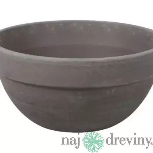 Žardiniéra KAHIRA BASALT keramická d26x12cm