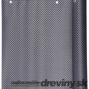 Zástena Polyratan 77 0,9x3 m, UV, 800 g/m2, antracit, tieniaca na balkón, s okami