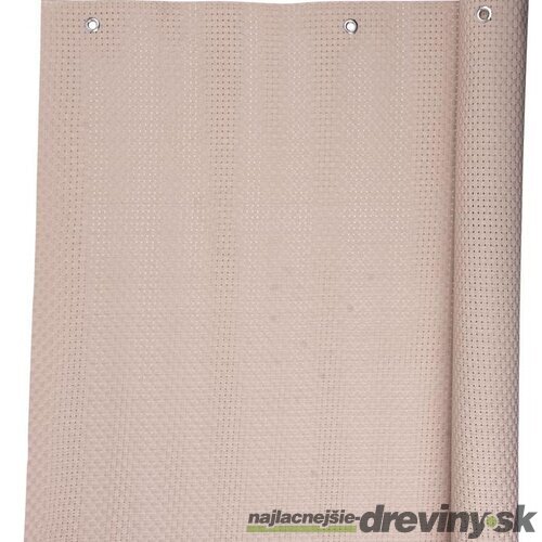 Zástena Polyratan 77 0,9x3 m, UV, 800 g/m2, béžová, tieniaca na balkón, s okami