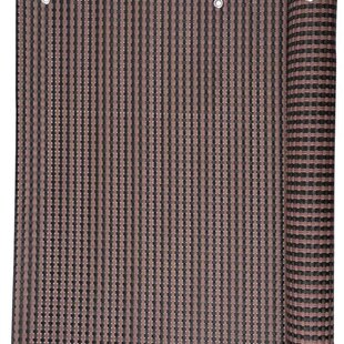 Zástena Polyratan 77 0,9x3 m, UV, 800 g/m2, hnedá-čierna, tieniaca na balkón, s okami