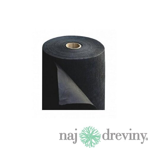 Zazimovacia netkaná textília čierna 50 g/m2, celá rolka 1,6 x 100 m